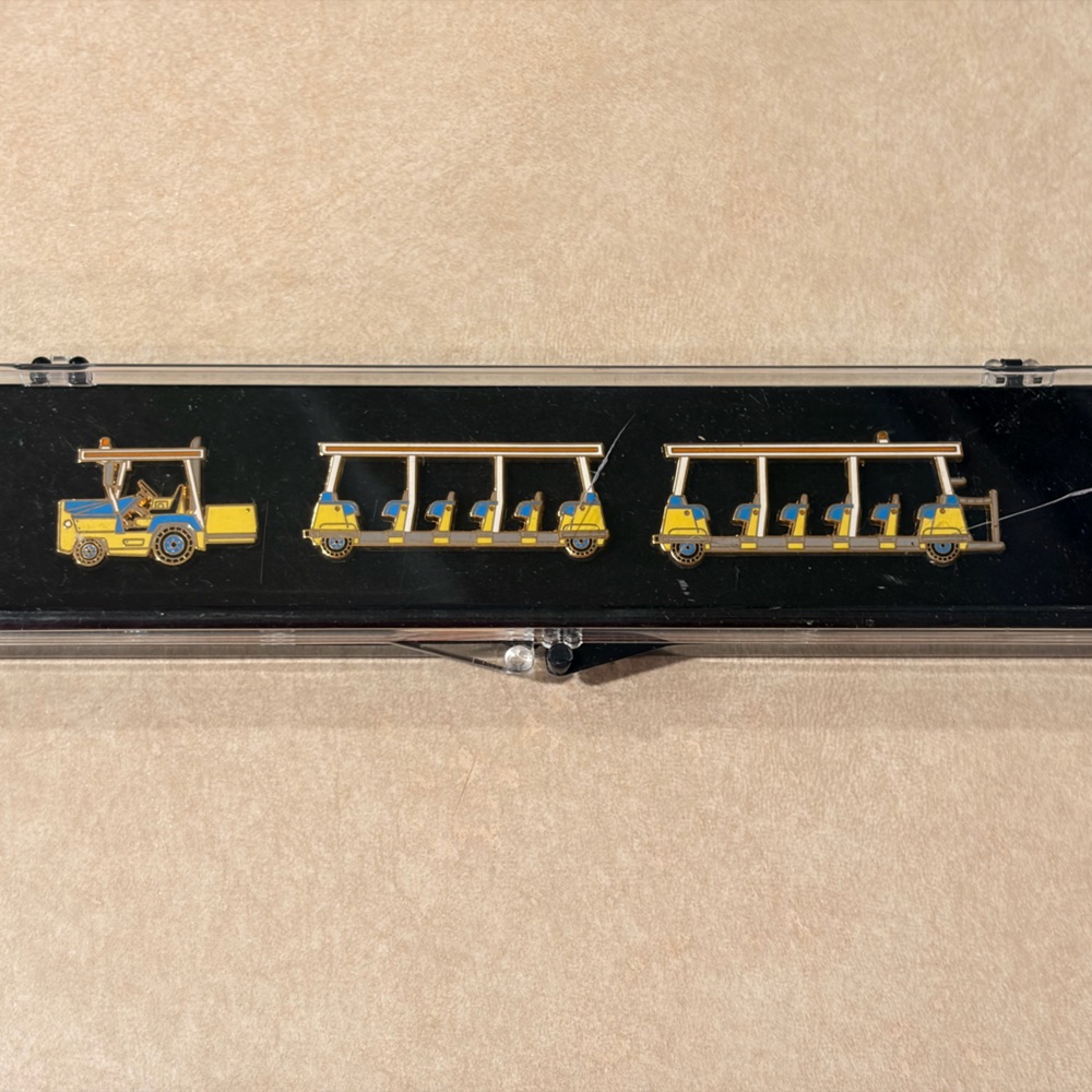 Disney Disneyland Resort Cast Member Exclusive Parking lot Tram 3 Piece Set
